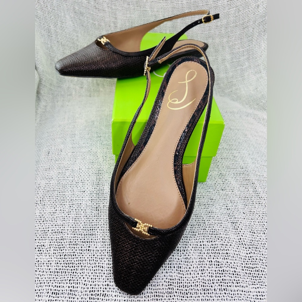 Sam Edelman Brown Slingback Flats